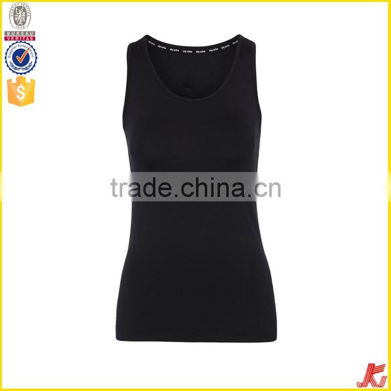 custom cotton and spandex women racer tank tops high quality sportswear