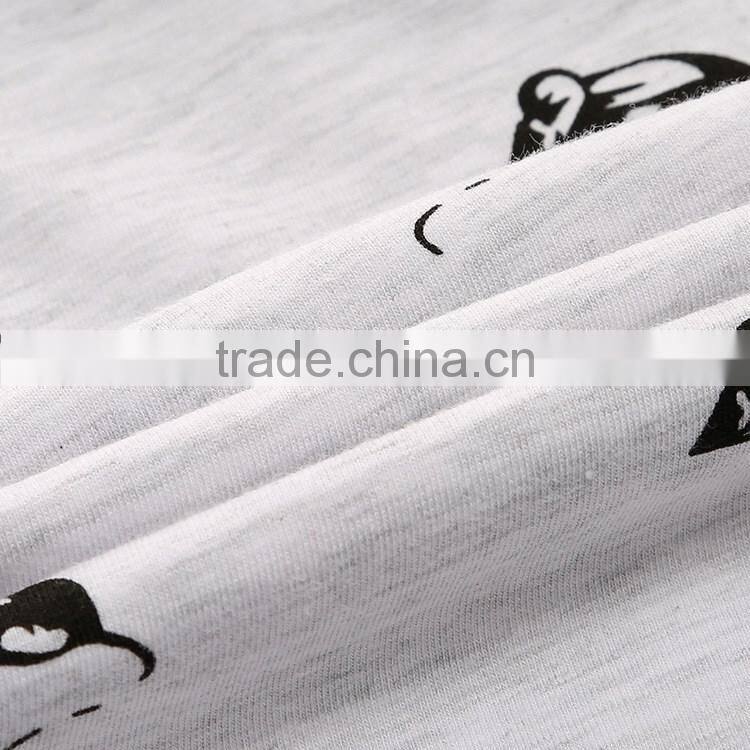 Priting Cartoon Mouse Boutique Girls Plain Cotton Dress