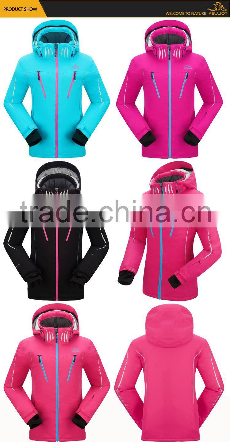 2016 fashion girls colorful winter ski jacket
