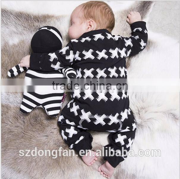 Printed autumn wear long sleeve custom infant organic cotton wholesale newborn cheap baby clothes china