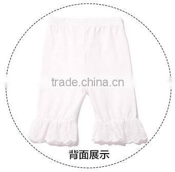 Hot selling custom fashion pants for little kids/girls ruffle pants