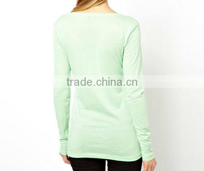 bulk v-neck elongated t shirt women