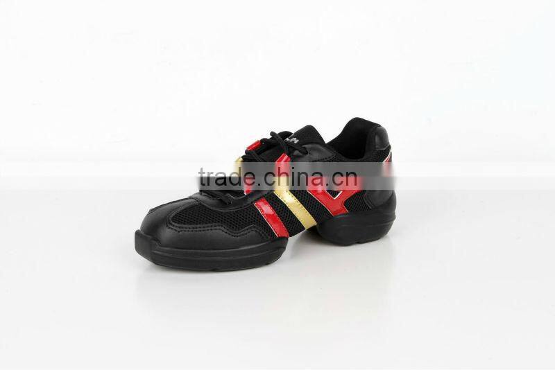 Free Fisher Jazz Dance Sneakers Black&Red L98208