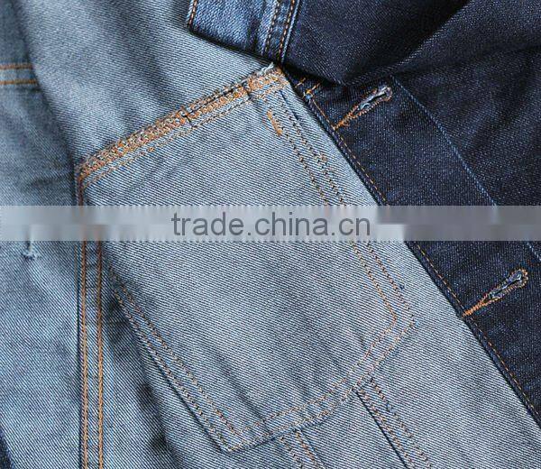 T1031 OEM denim top coat pu coated sleeves men jacket