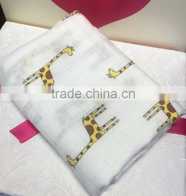 Hot sale 100% cotton baby swaddle blankets