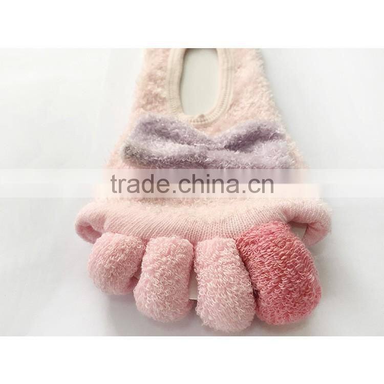 Japanese new bow care toe socks,young girl sock,cotton sock