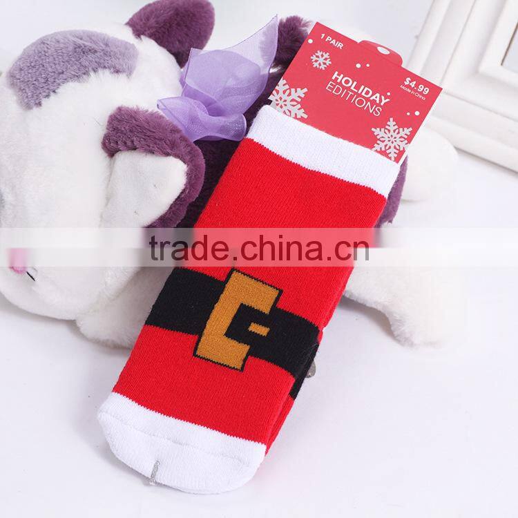 Wholesale Hot Sale 2015 New Fashion Cotton Children Kids Baby Christmas Sock