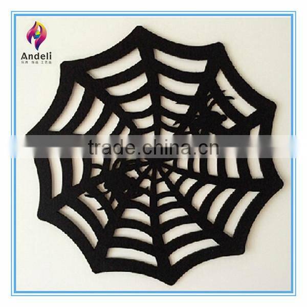 spider shape cheap custom placemat for Halloween