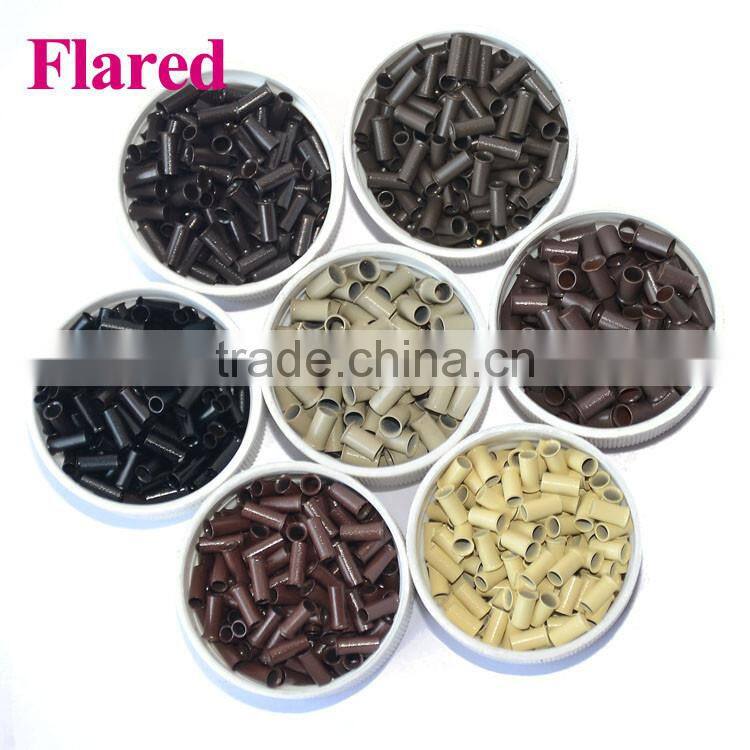 High Quality Aluminum Silicone Micro Bead, Srew Inside Micro Beads, Cheap Nano Ring Hair Extensions