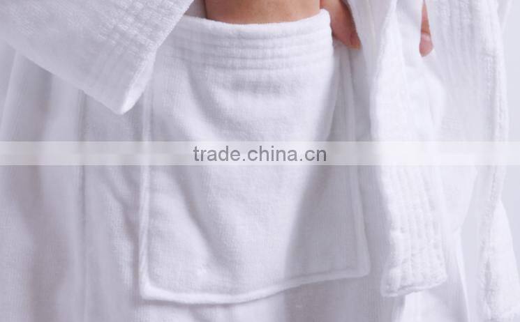 white bathrobe