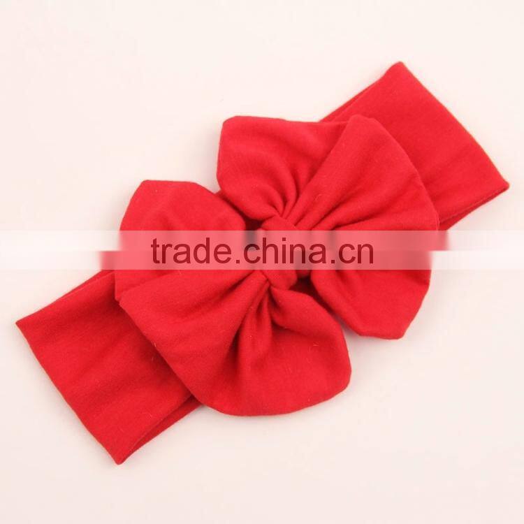 Boutique fancy baby messy bow head wrap , chic toddler girls hair headband M5062008