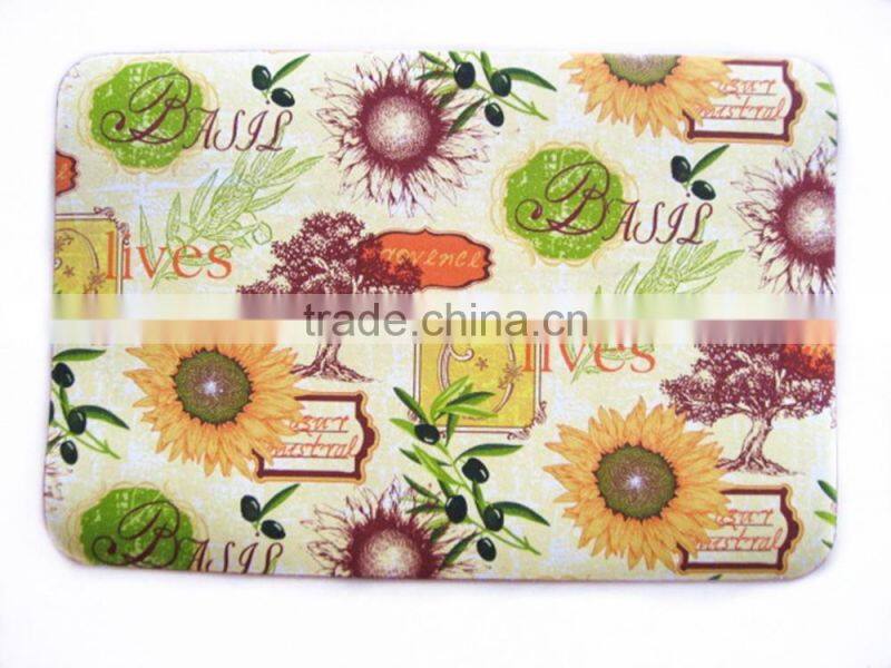 Christmas Flower Printed Mat EVA And Non Woven Fabric Placemat