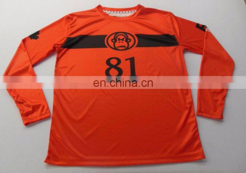 Wholesale cheap long sleeves printed sublimation t shirts t-shirt printing