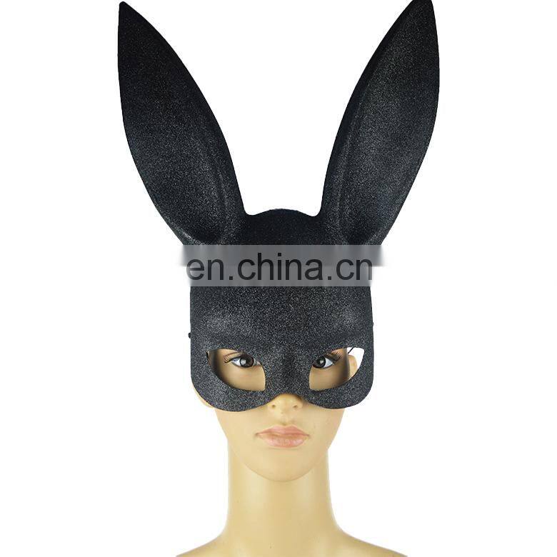 wholesale halloween decorations sexy bunny masks cheap masquerade plastic cosplay rabbit masks for halloween MFJ-0037