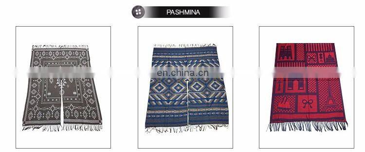 chinese wholesale suppliers ladies cashmere wraps fringe blanket geometry pattern kashmir winter shawls