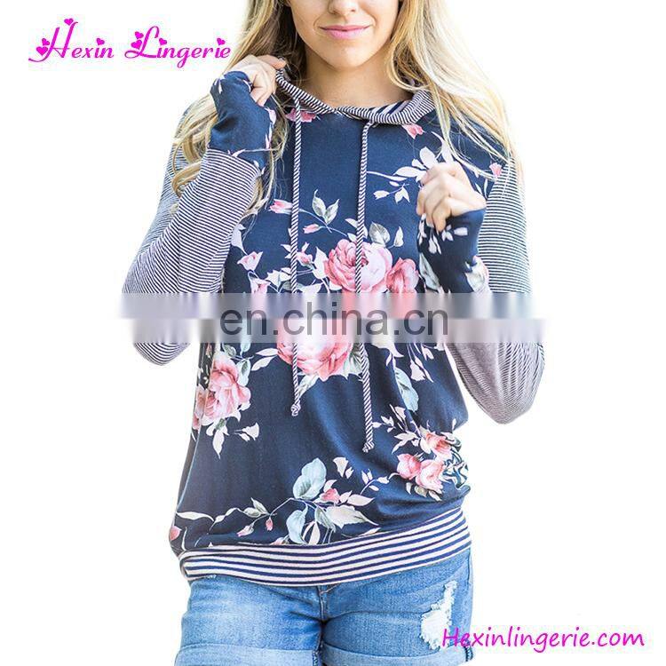 2017 pink split long sleeves ladies sweatshirts pullover women without hood