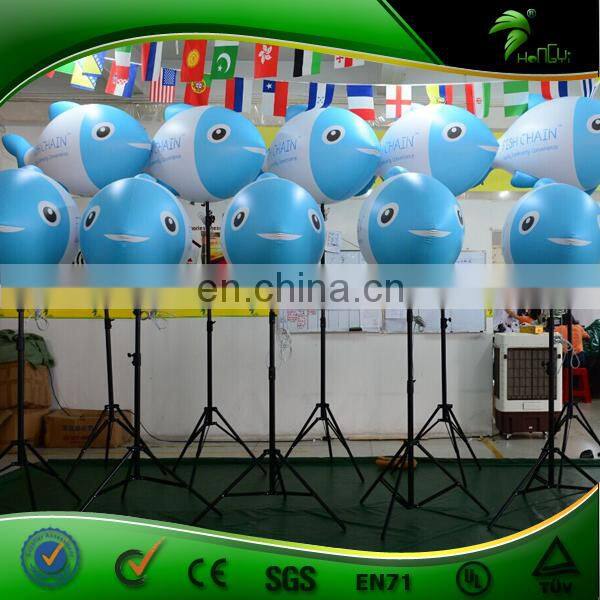 Tripod Bracket Artificial Fish Shape Light Inflatable LED Fish Replica Balloon Hot Air Balloon Decor Party