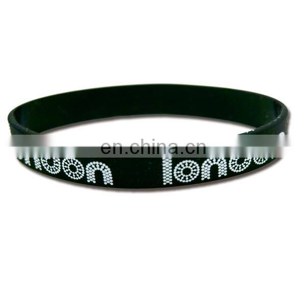 Printing silicon wristband bracelet supplier