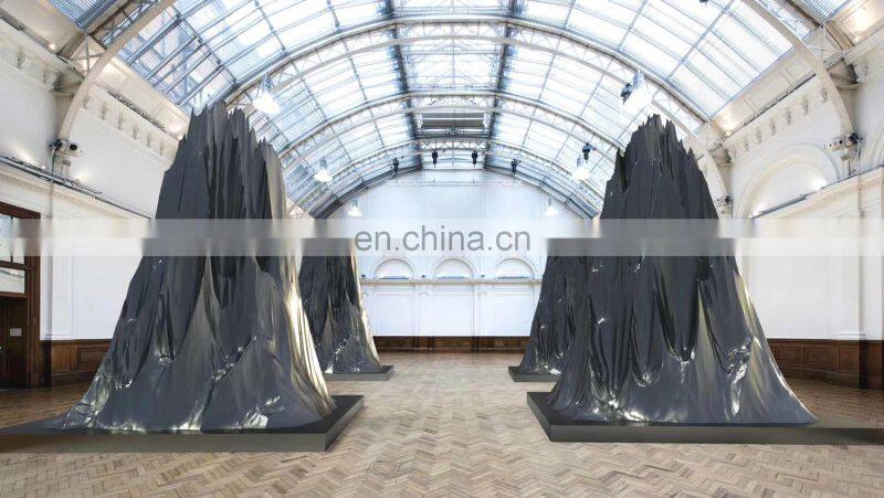 Jewelry Clothes Shops Promotion Decoration 3D Printing Electroplate Heart Ball Models for Big Plaza Holiday Party