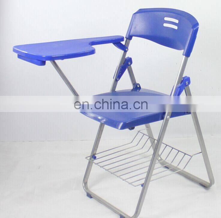 Black Color Study Chair With Writing Pad