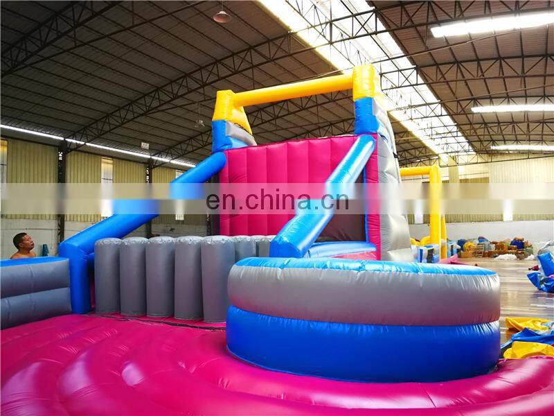 Mobile airship circle inflatable boom camp construction big obstacle course for Kids