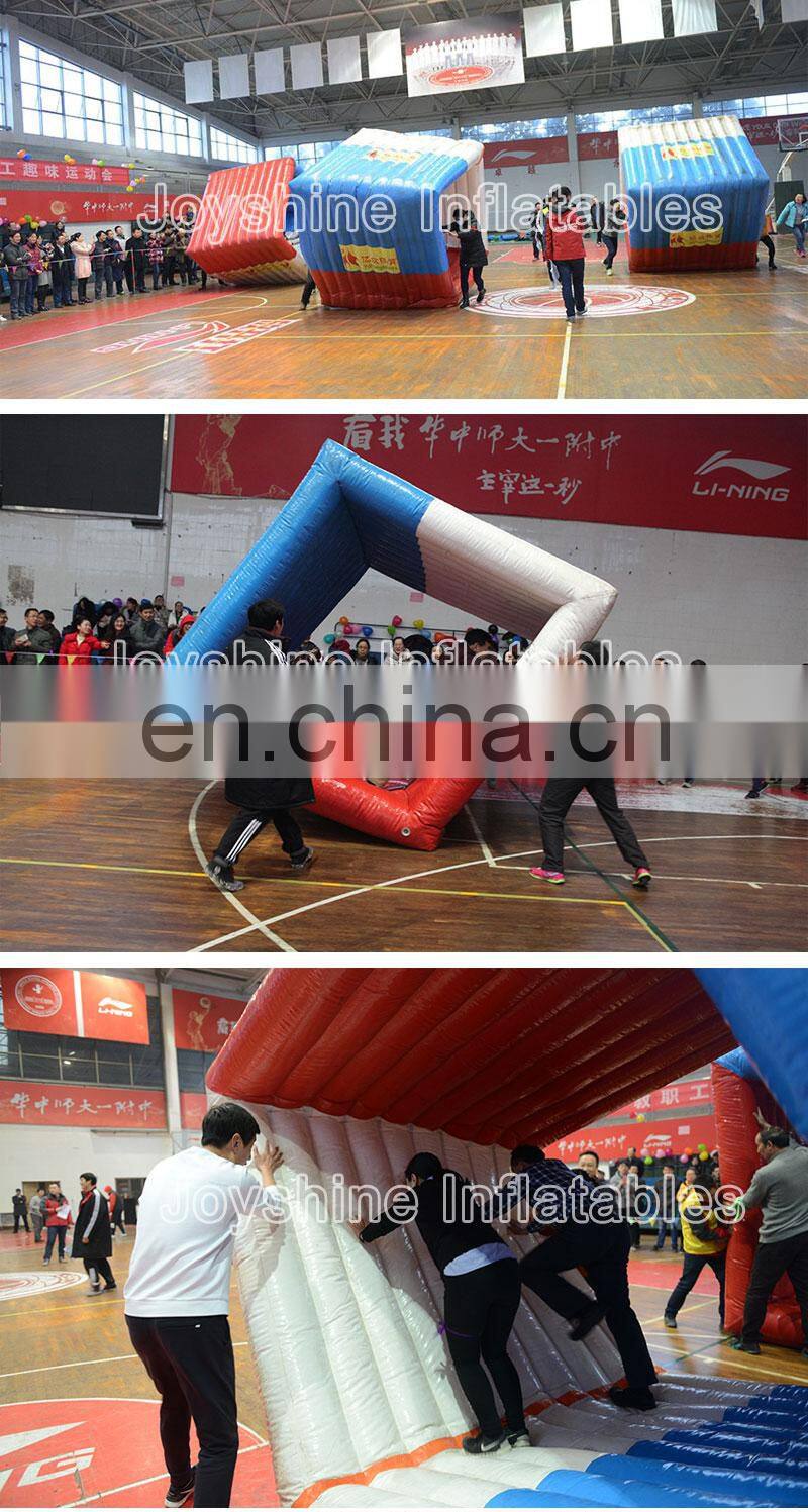 Outdoor Interactive Inflatable Team Building Games Obstacle Course Wipeout Equipment Team Sports Games Set For Kids Adult