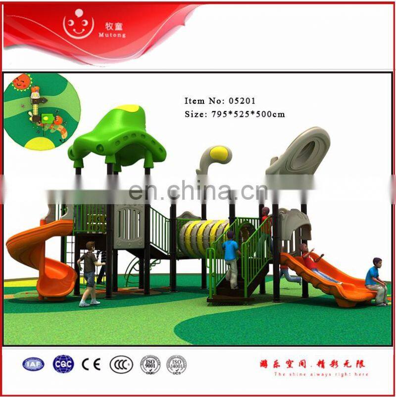 Amusement Park Equipment Kids Play Area Used Outdoor Playground Plastic Slide for Sale