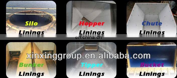 uhmw-pe truck lining/chute ling/hopper lining/tipper ling/coal bin ling/ice rink lining