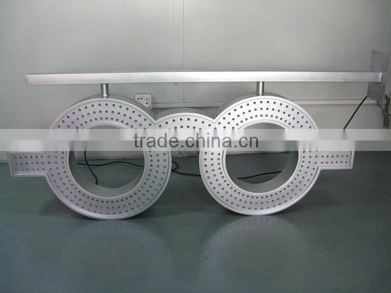 wholesale alibaba express double sided waterproof neon optical shop sign/flashing led glasses