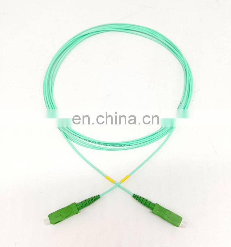 1.6mm 2.0mm sm aqua patch cable 9/125 sc/apc to sc/apc 1.5m 3.5m white simplex optical fiber patch cord