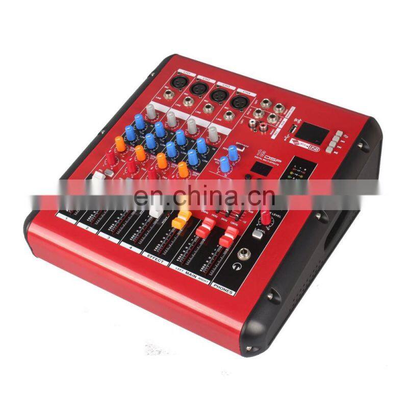 4 Channel Professional Mixing Amplifier Amp Powered Mixer Power Audio PMR406