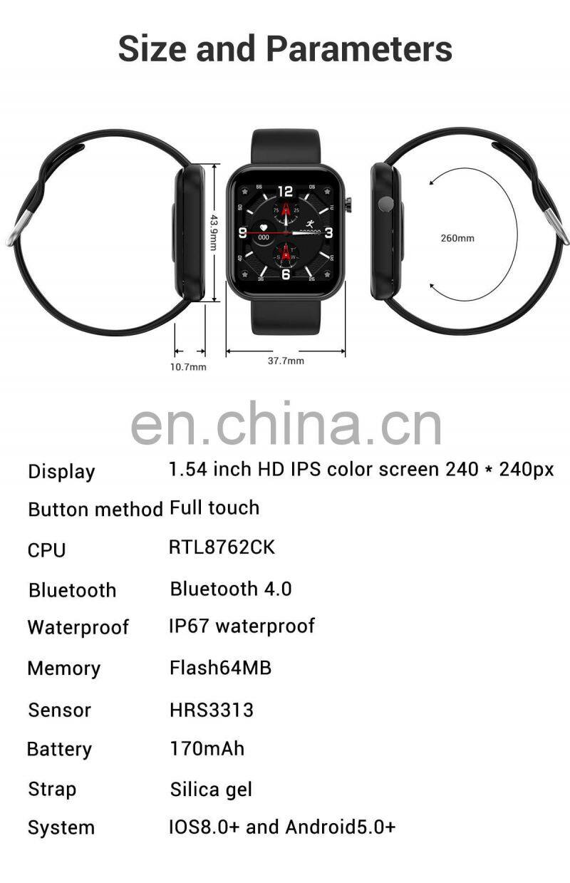 ZL11 Long Standby Smart Watch Full Touch Screen Smartwatch Waterproof Fitness Tracker Smart Watch Under 100