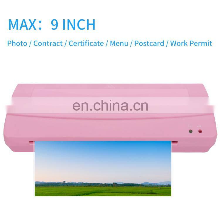 Factory wholesale Home mini A4 A5 A6 Automatic Cold Hot Manual Laminator Film Machine