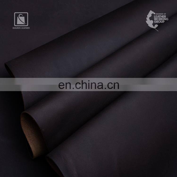 Beautiful Medium Temper and Pull Up Effect Vegetable Tanned Corrected Grain Buffalo Genuine Leather