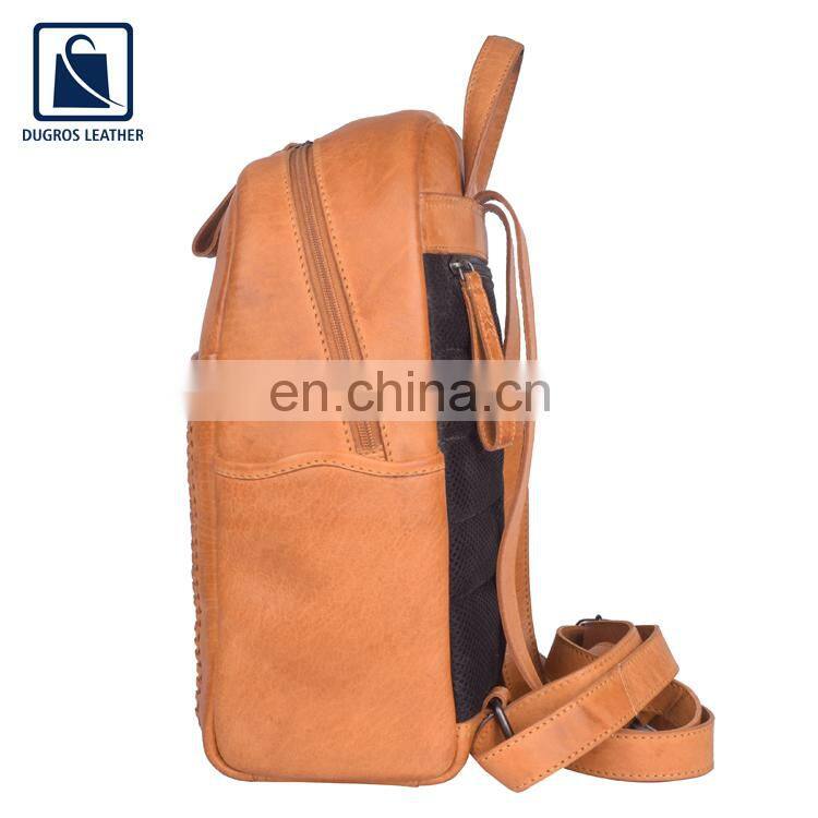 Indian Supplier of Good Quality Fashion Designer Stylish Genuine Leather Women Backpack Bag at Wholesale Price