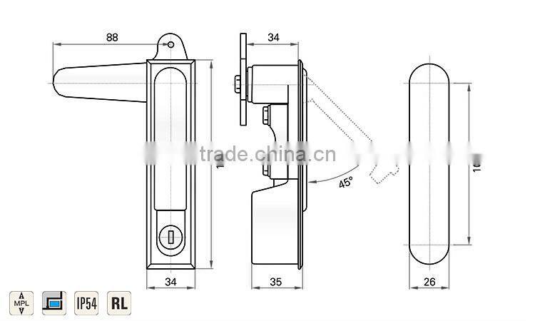 China supplier Anti-burglary plane lock