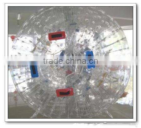 hot sale transparence colorfull grass tpu pvc inflatable body zorb balls on snow for kids 2.6m/2.8m