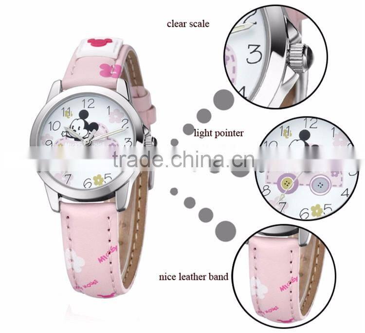 shenzhen watch factory disney license watches clean look kids watch 2016 new