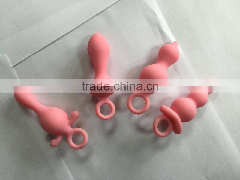 2016 Cute pink color anal toys gay anal toys, sex product beauty cute Asia sex products rabbit tail anal plug for sale