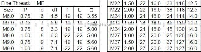 ISO Standard HSS Tap Tool Made in China HSS Tap