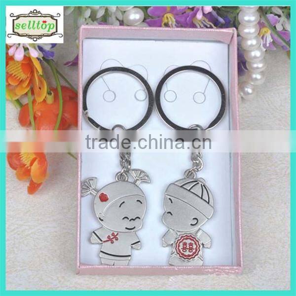 2014 cute metal keyring for boy baby shower