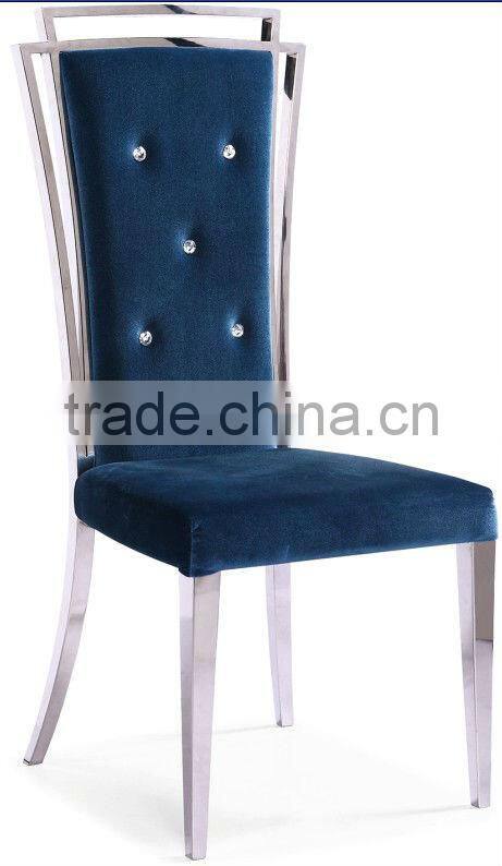 hotel supplies steel metal chair in yellow