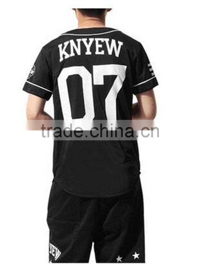 New products 2016 custom blank baseball jerseys wholesale with sublimation printing
