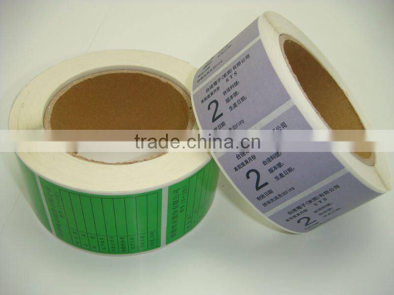writable adhesive label