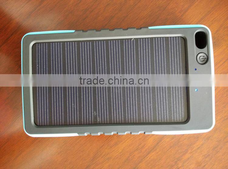 2016 factory supply super capacity solar charger 8000mah,solar mobile phone charger, power bank solar, wholesale solar cellphone