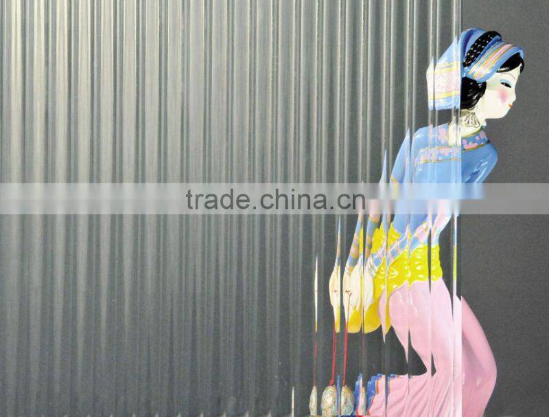 Free sample 4mm wanji patterned glass price