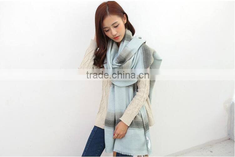 New Arrvial Long Striped Fashion Woman Winter Wool Neck Warmer