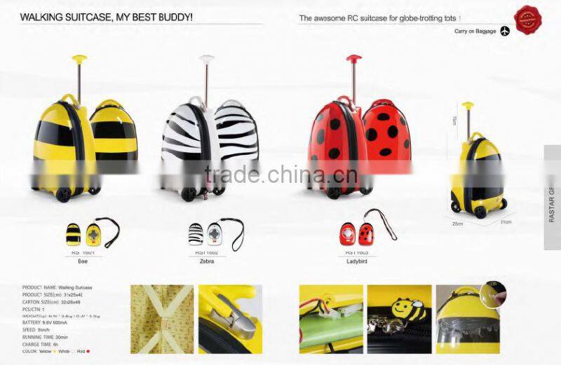 RASTAR designed patent battery travel luggage bag for kids with remote control