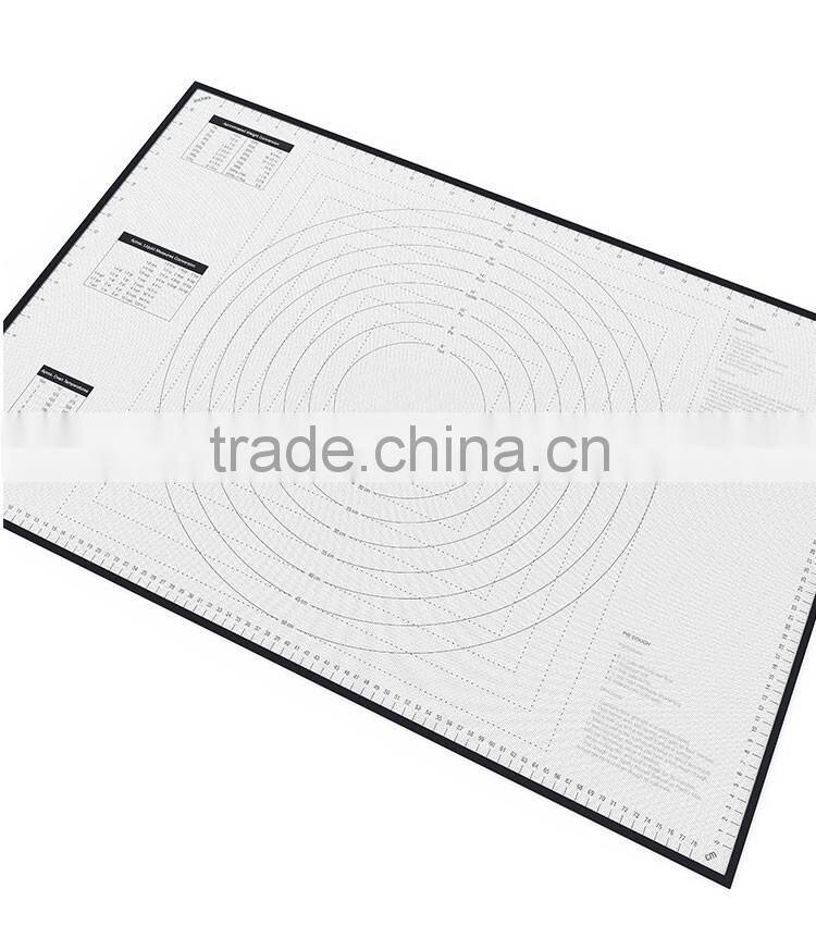 Silicone table mat with Measurements for Rolling Dough