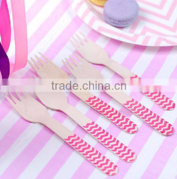 Party Supplies Wooden Fork and Spoon